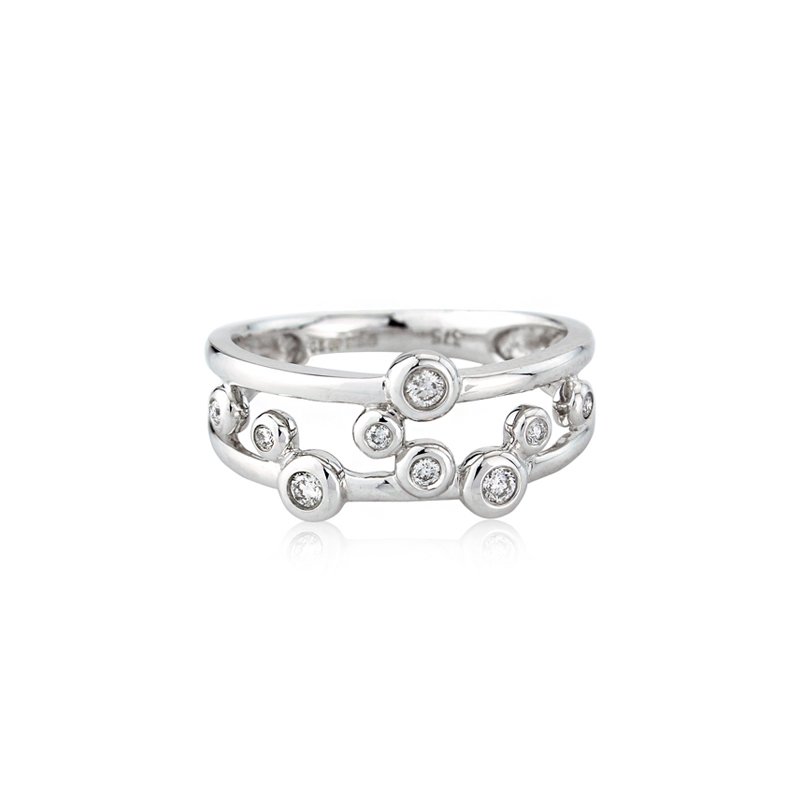 0.11ct Diamond Raindance Style 9ct White Gold Ring £675.00
