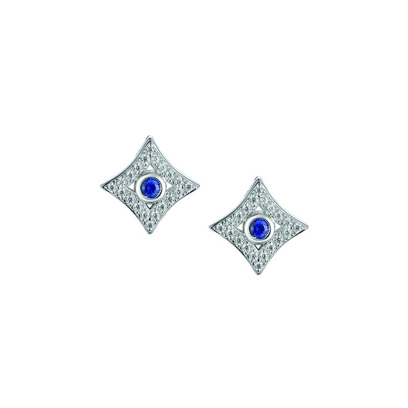Star Bright Silver and Sapphire Earrings £100.00