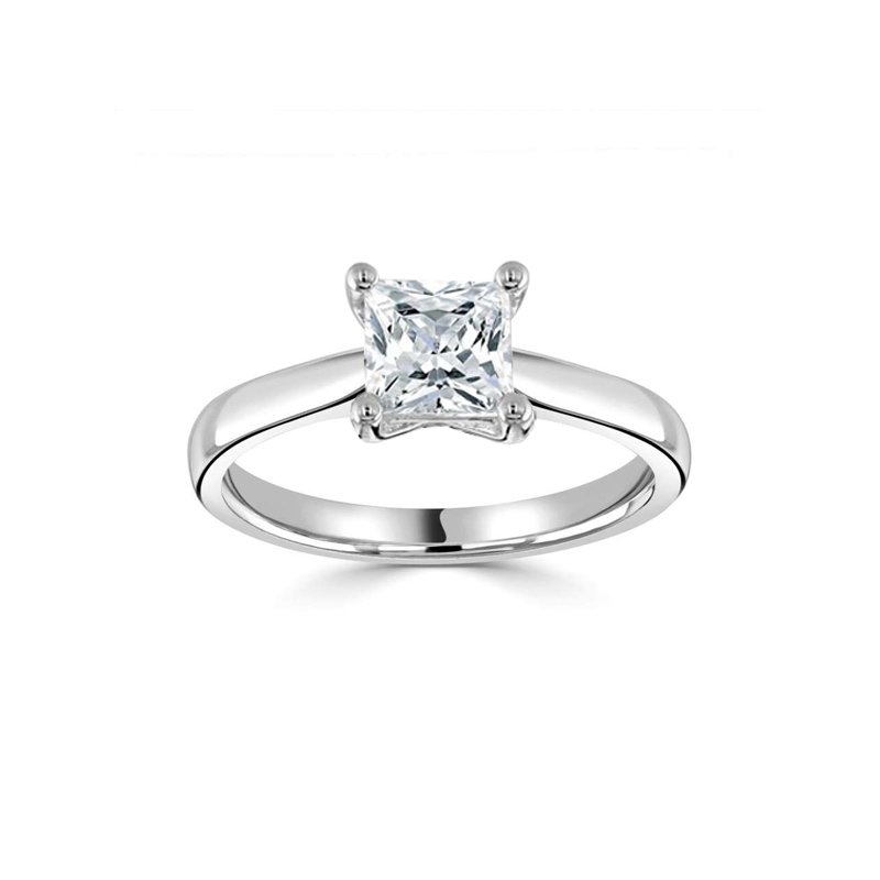 1.72ct Lab Grown Princess Cut Diamond Platinum Engagement Ring £3070.00