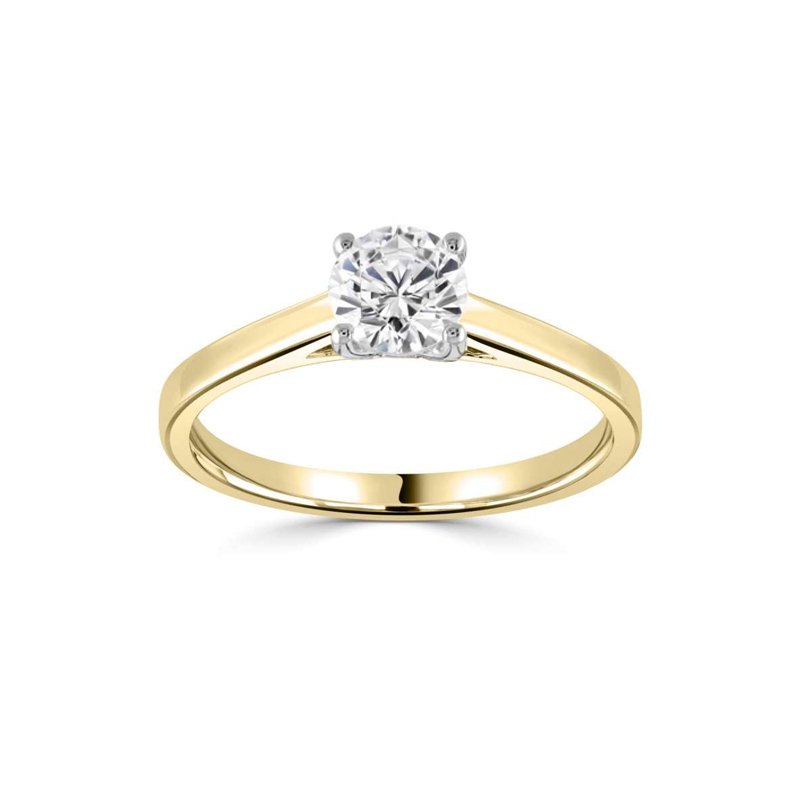 0.66ct Lab Grown Round Diamond IGI Certified 18ct Gold Engagement Ring £1465.00