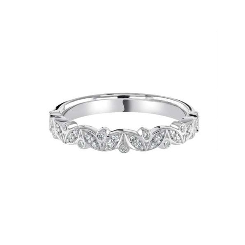 0.14ct Diamond Set Fancy Wedding Ring 