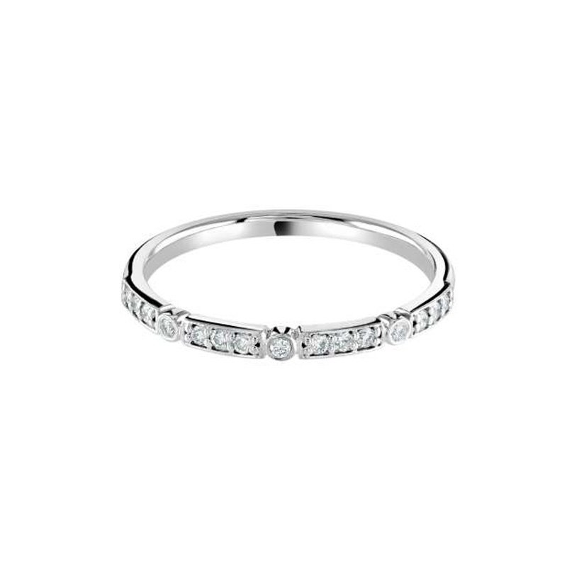 0.15ct Diamond Set Decorative Wedding Ring 