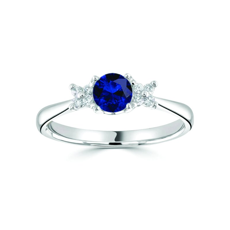 0.34ct Blue Sapphire & Diamond Ring £1175.00
