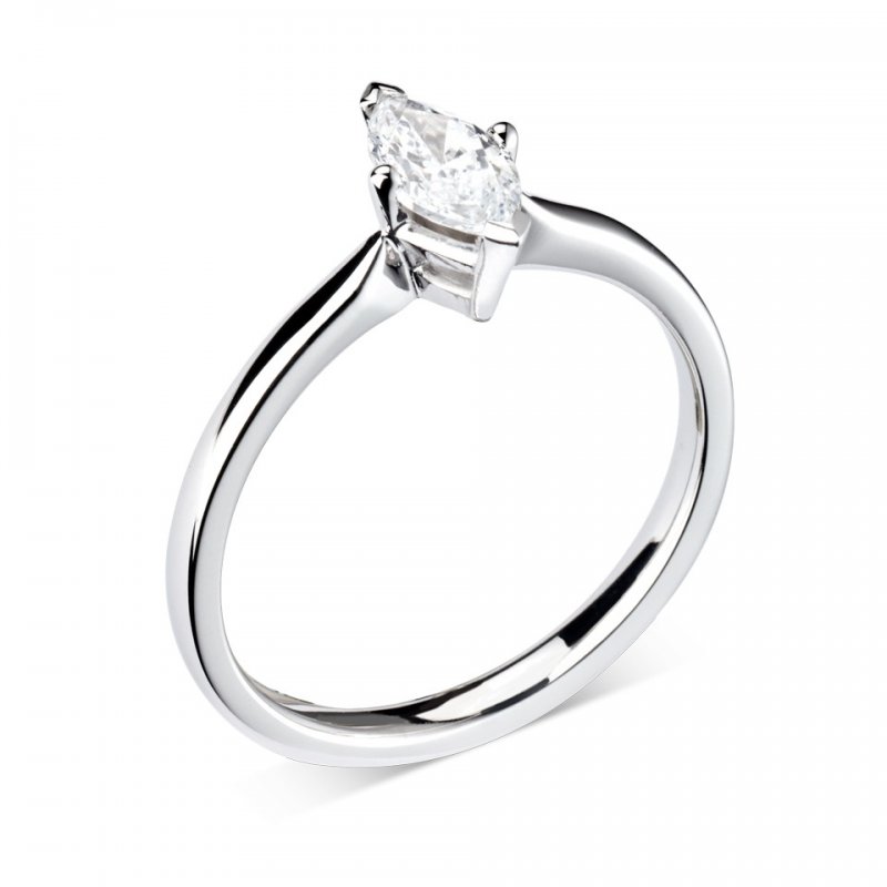 Marquise Four Claw Solitaire 